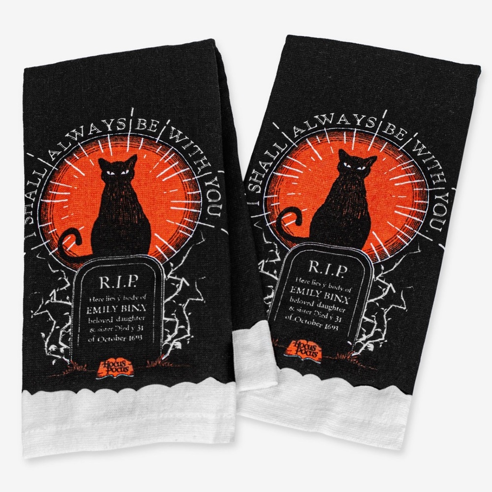 Hocus Pocus Binx Halloween Towels